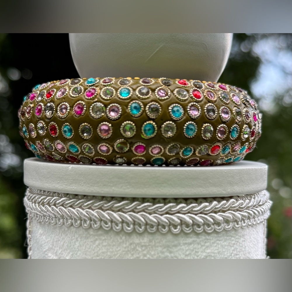 🦋 Colorful Beaded Bangle Bracelet